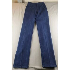 Vintage Roughrider by Circle T Jeans Womens 7/8 Bleu Denim Western Cowgirl